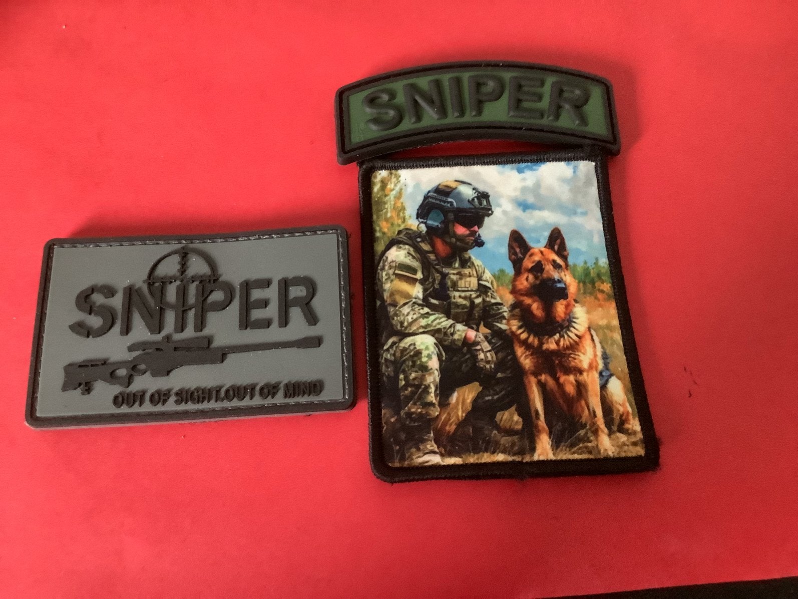 Set sniper emblemen, Verzenden, Landmacht, Nederland, Embleem of Badge