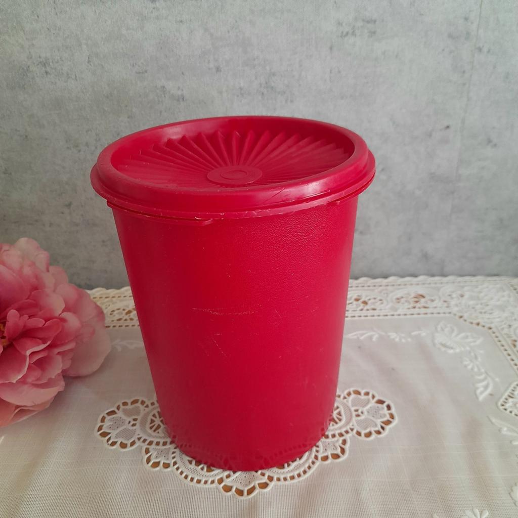 Retro vintage Tupperware voorraadbus bus sterdeksel NR 2, Ophalen of Verzenden, Overige typen