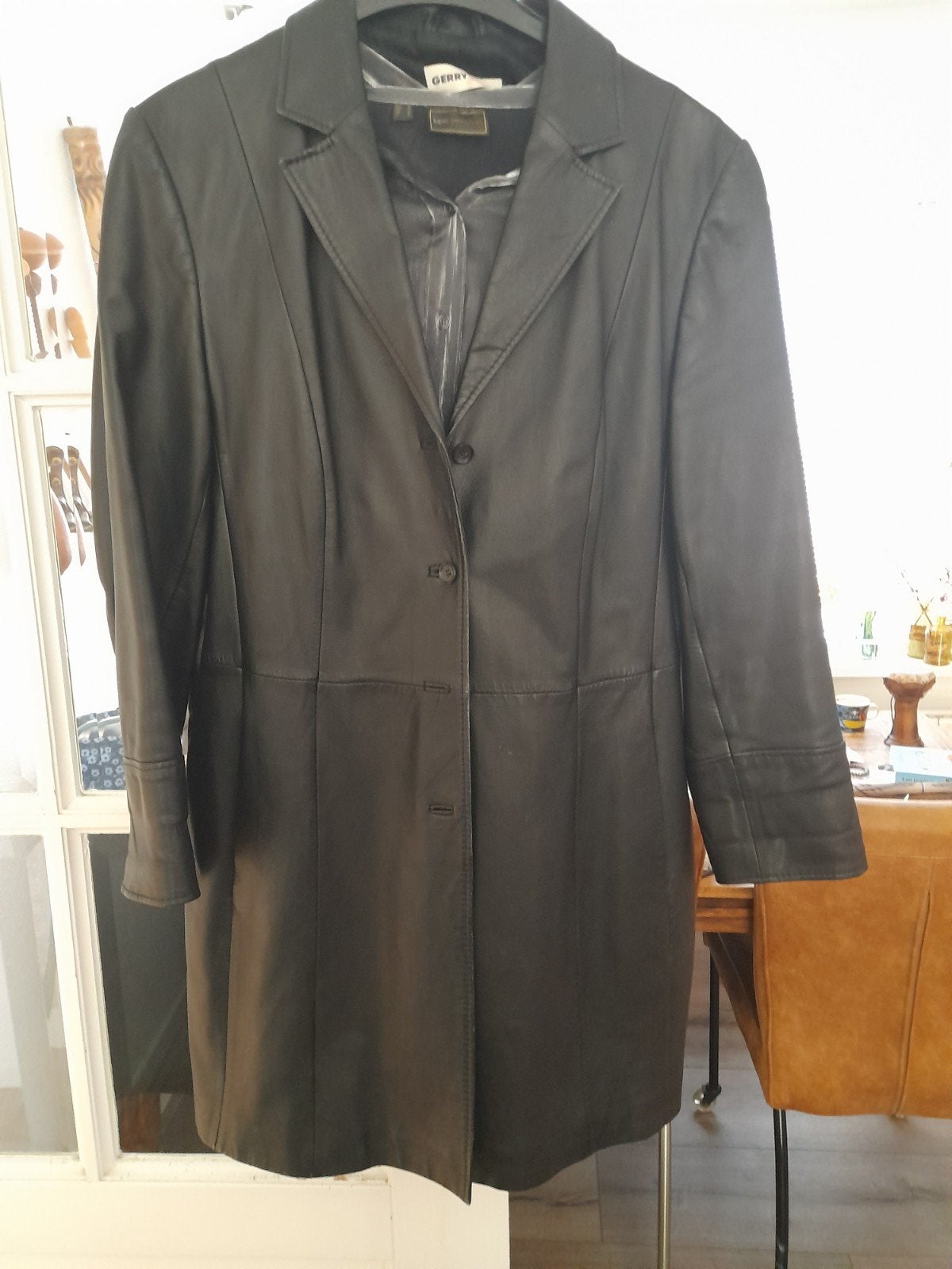 Gerry Weber leren parka maat 42/44, Zwart, Maat 42/44 (L), Ophalen of Verzenden, Gerry Weber