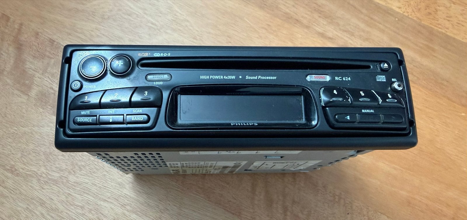 Philips RC624 Autoradio met CD-speler en Sound Processor, Ophalen of Verzenden, Gebruikt