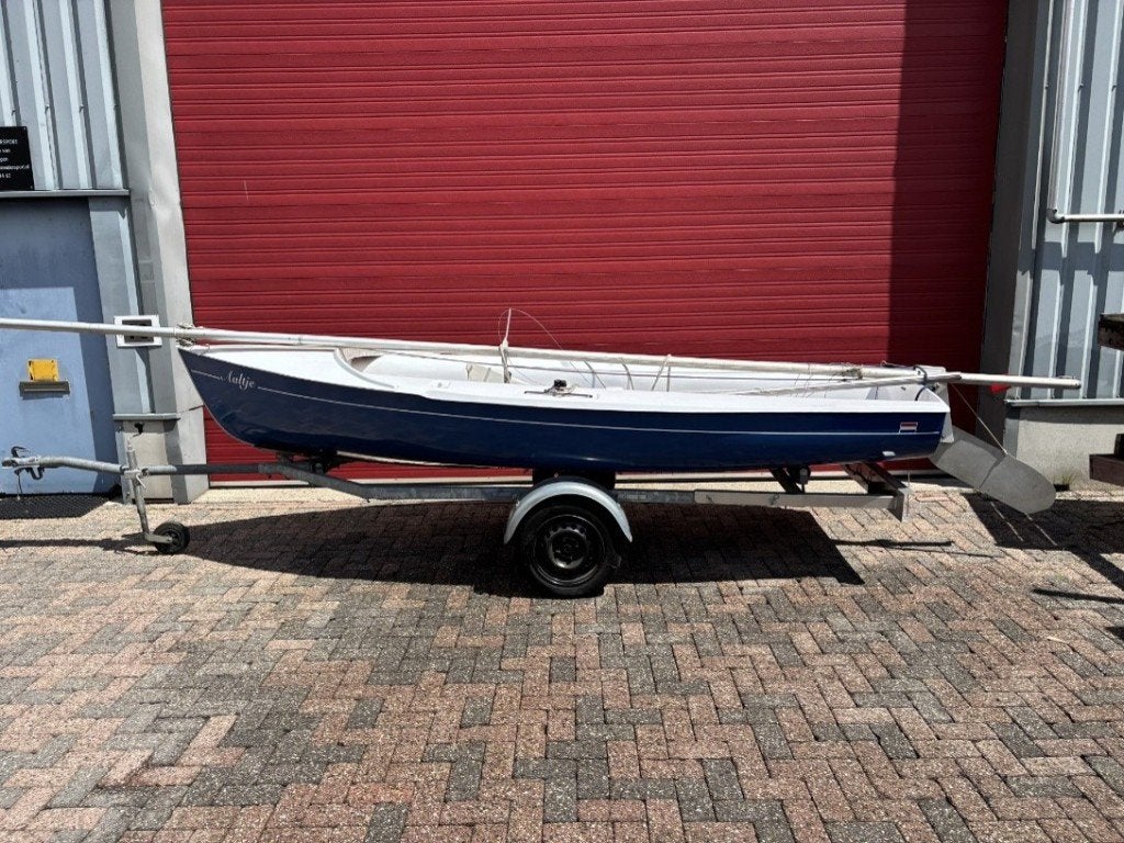 Zeilbootje met trailer en toebehoren, Watersport en Boten, Ophalen, Gebruikt, Minder dan 15 m², Overige typen