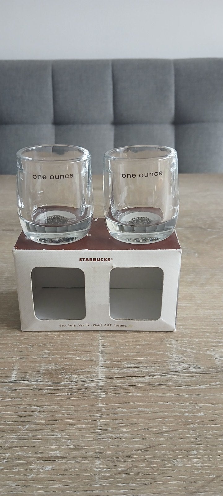 Starbucks koffie one ounce shot glas espresso glazen, Ophalen of Verzenden, Nieuw, Borrel- of Shotglas