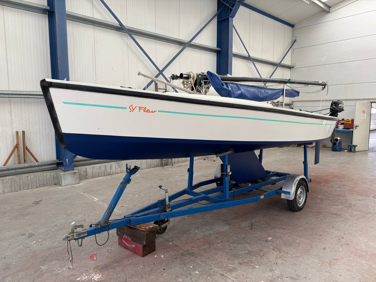 Hoora Polyvalk met 4pk Mercury, slaaptent en winter kleed., Watersport en Boten, Ophalen, Gebruikt, 4 pk, Polyester