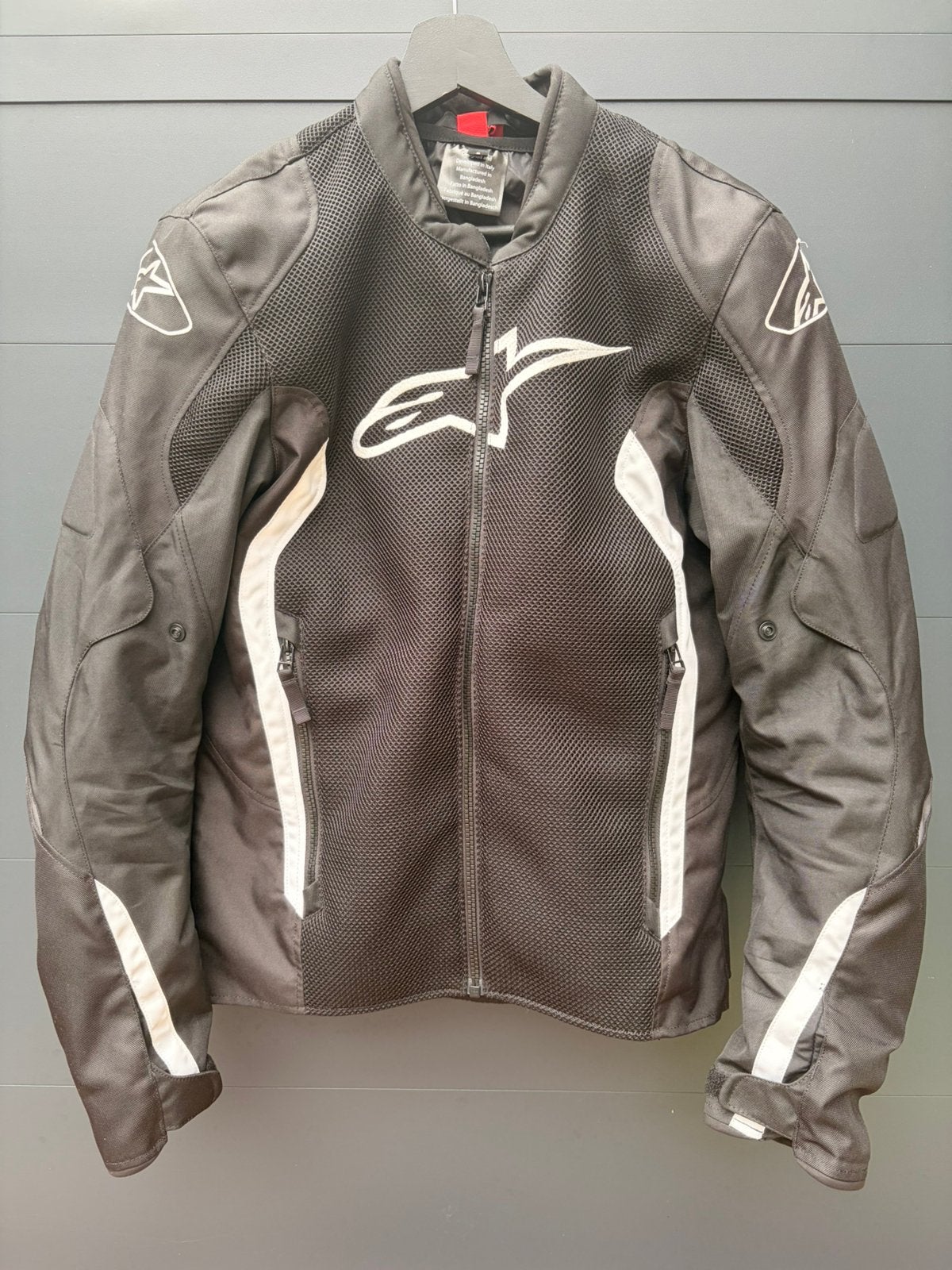 Alpinestars Viper V2 Air motorjas maat S + D3O rugprotector, Motoren, Ophalen of Verzenden, Tweedehands, Jas | textiel