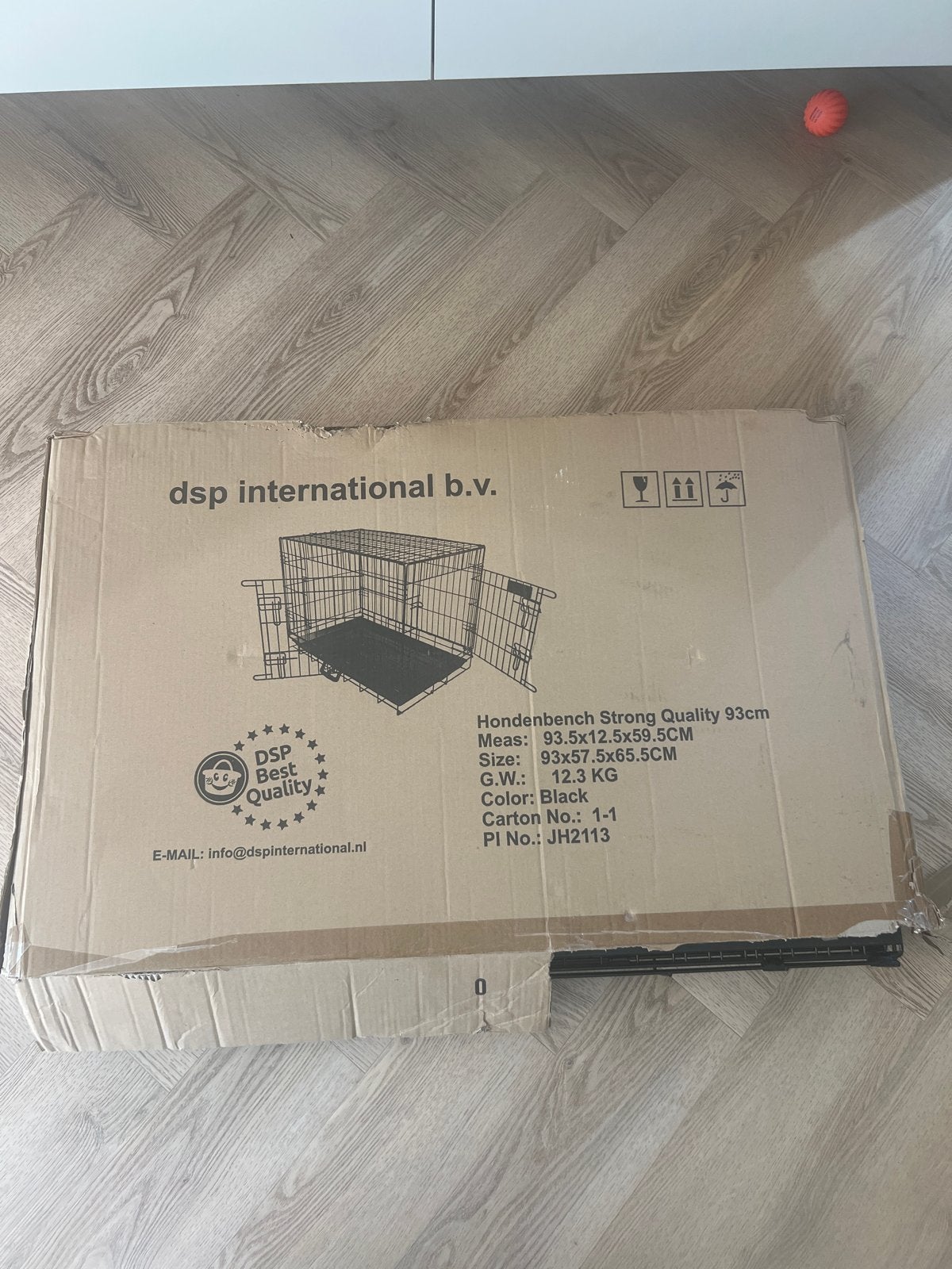 Adori Hondenbench / bench zwart met 2 deurtjes, Ophalen, Zo goed als nieuw