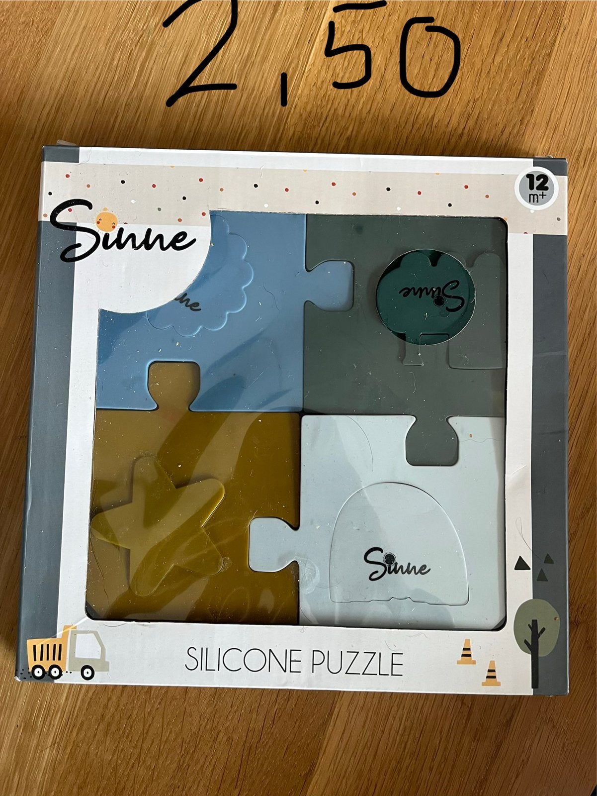 Puzzel silecone, Ophalen of Verzenden, Minder dan 10 stukjes, Zo goed als nieuw