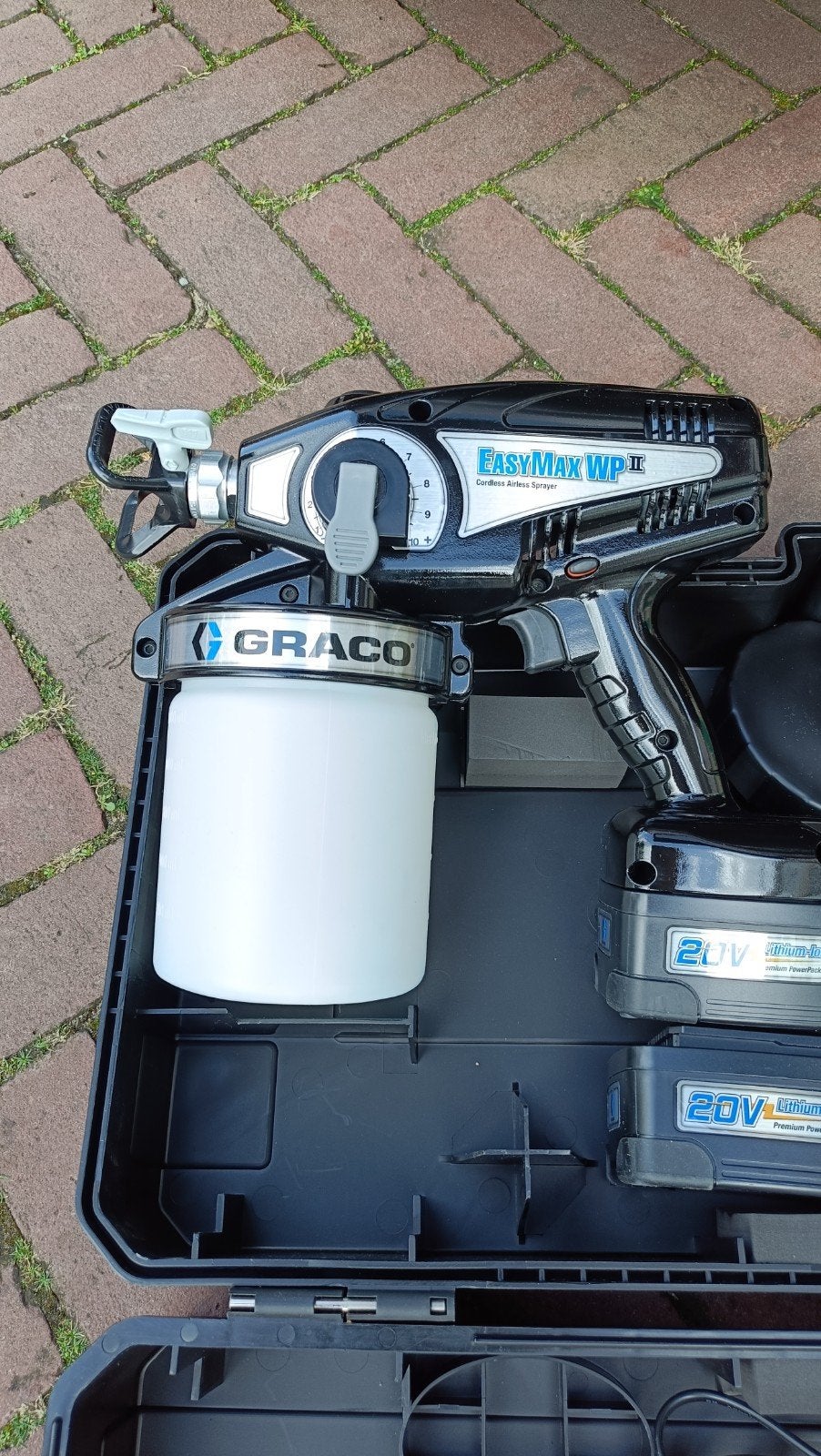 Graco EasyMax WP II  Verfspuit met 2 accu's en lader, Ophalen of Verzenden, Nieuw, Verfspuit of Verfpomp