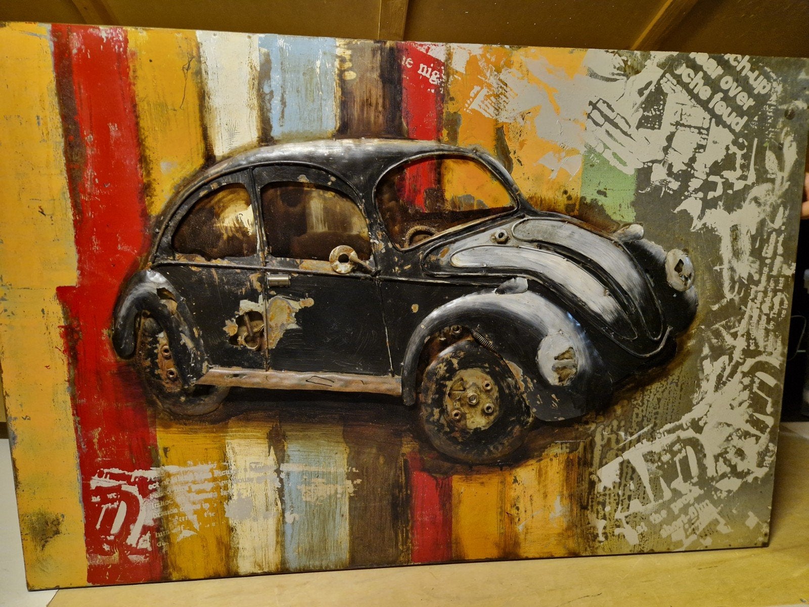 3 d kever wanddecoratie, Ophalen