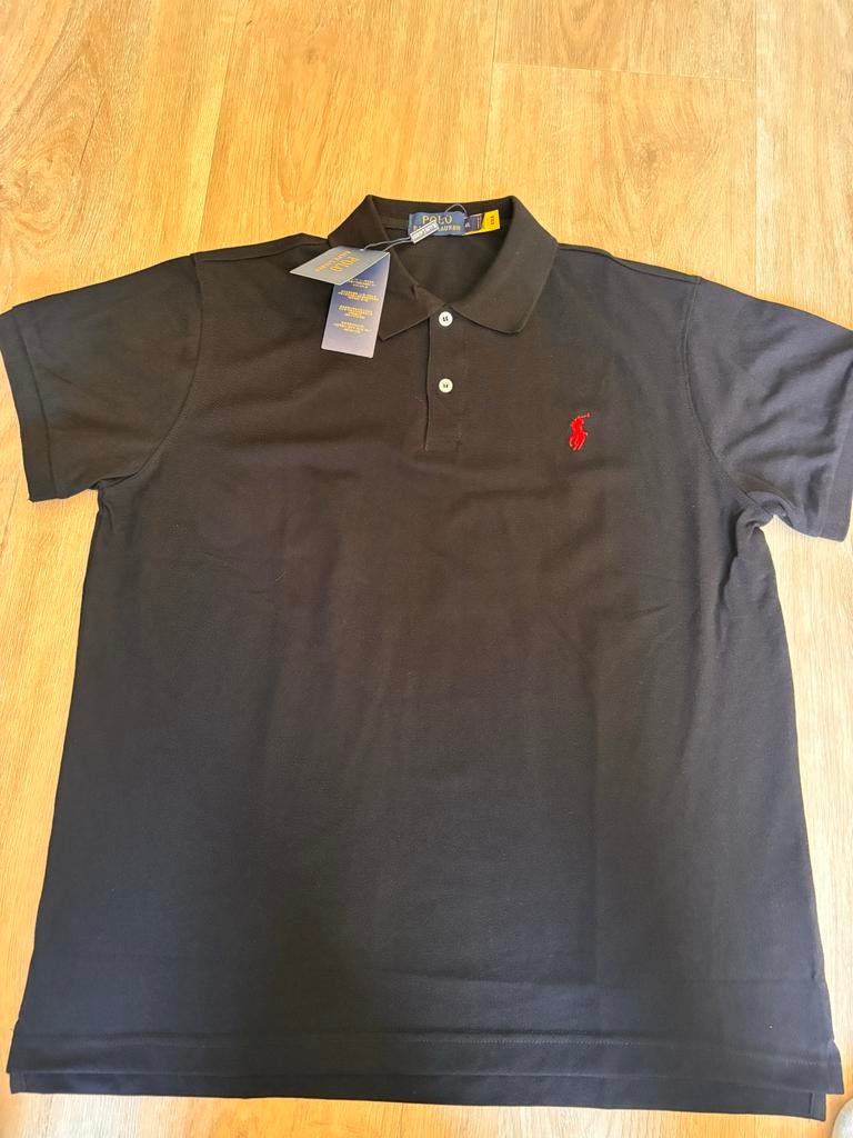 Ralph Lauren Polo Zwart 4XL (valt kleiner) - Nieuw, Ophalen of Verzenden, Nieuw, Overige maten, Zwart