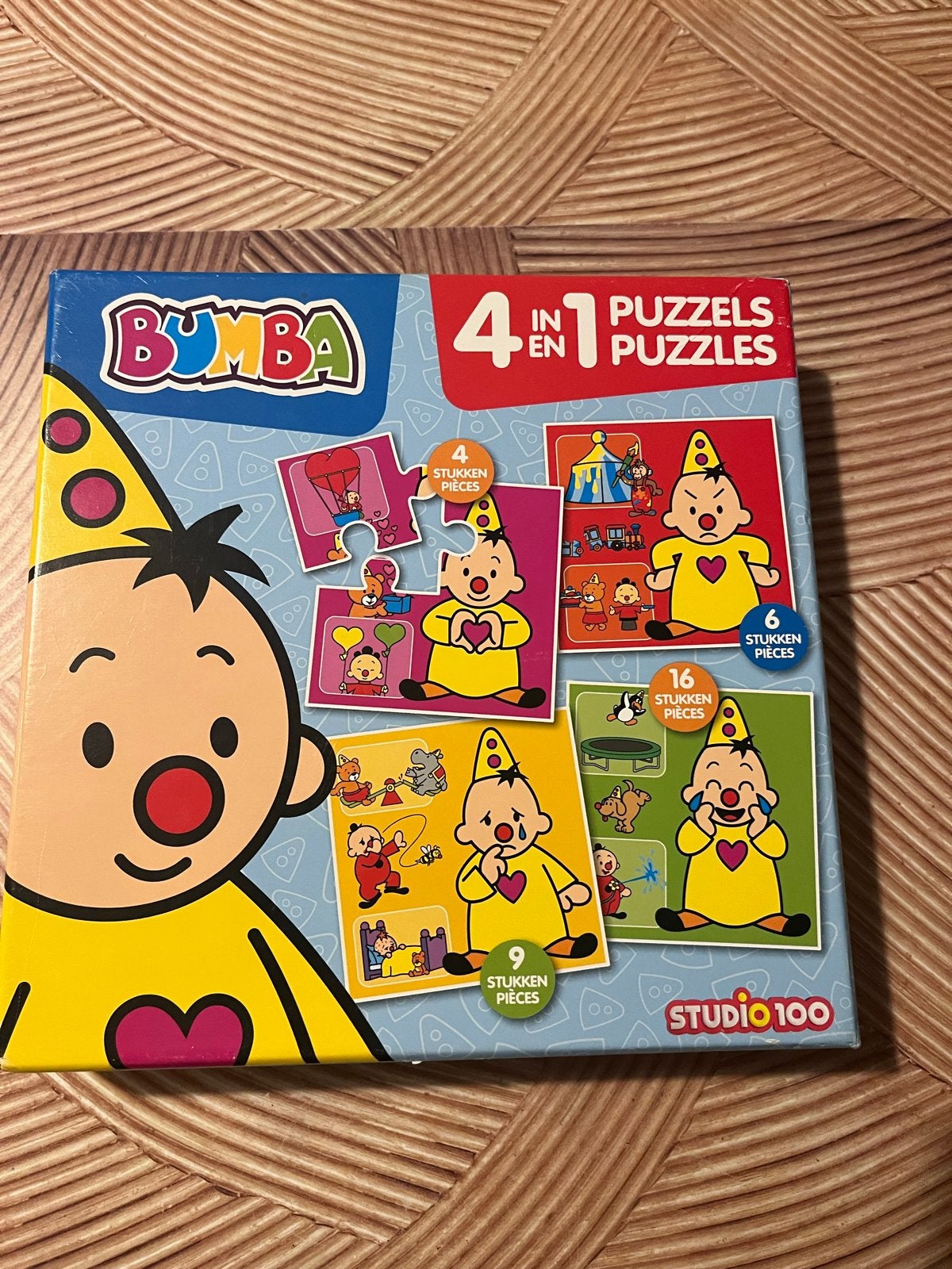Bumba 4-in-1 Puzzelset voor Peuters en Kleuters, Ophalen of Verzenden, Minder dan 500 stukjes, Gebruikt, Legpuzzel