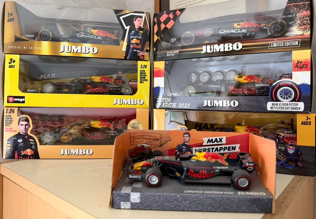 7 maak f1 wagens jos Verstappen, Ophalen, Zo goed als nieuw, Bburago