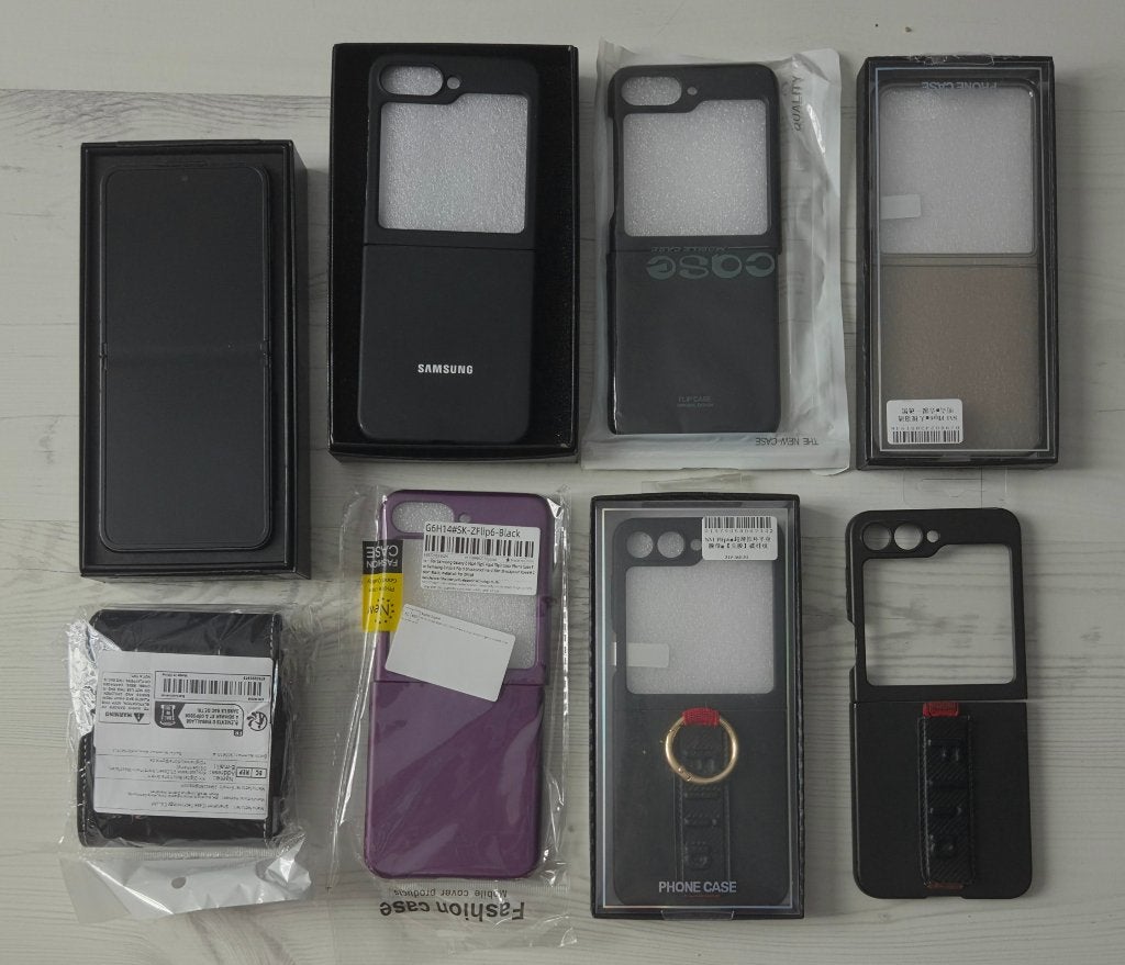 samsung flip 6 crafted black 12GB / 512GB + 7 hoesjes