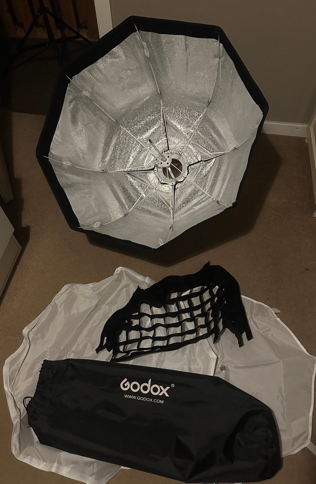 Godox Paraplu Softbox 80 cm met grid Bowens, Audio, Tv en Foto, Ophalen of Verzenden, Zo goed als nieuw, Overige typen