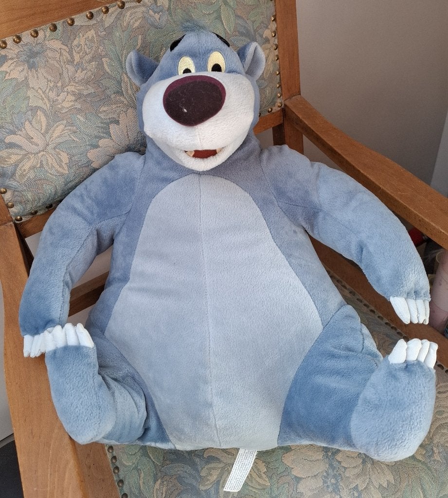 Disney Baloe knuffel 47 cm - Jungle Boek, Disney, Disney, Beer, Blauw