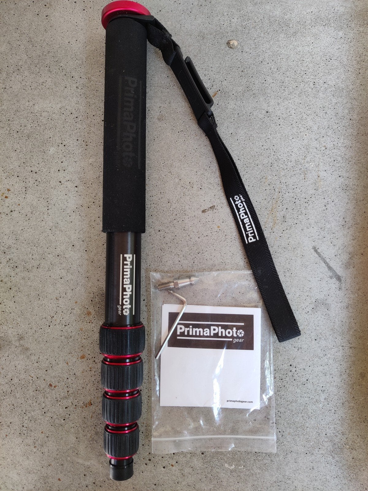 PrimaPhoto Monopod - 150 cm - Nieuwstaat in doos, Overige merken, Met handvat, Eenpoot, Nieuw