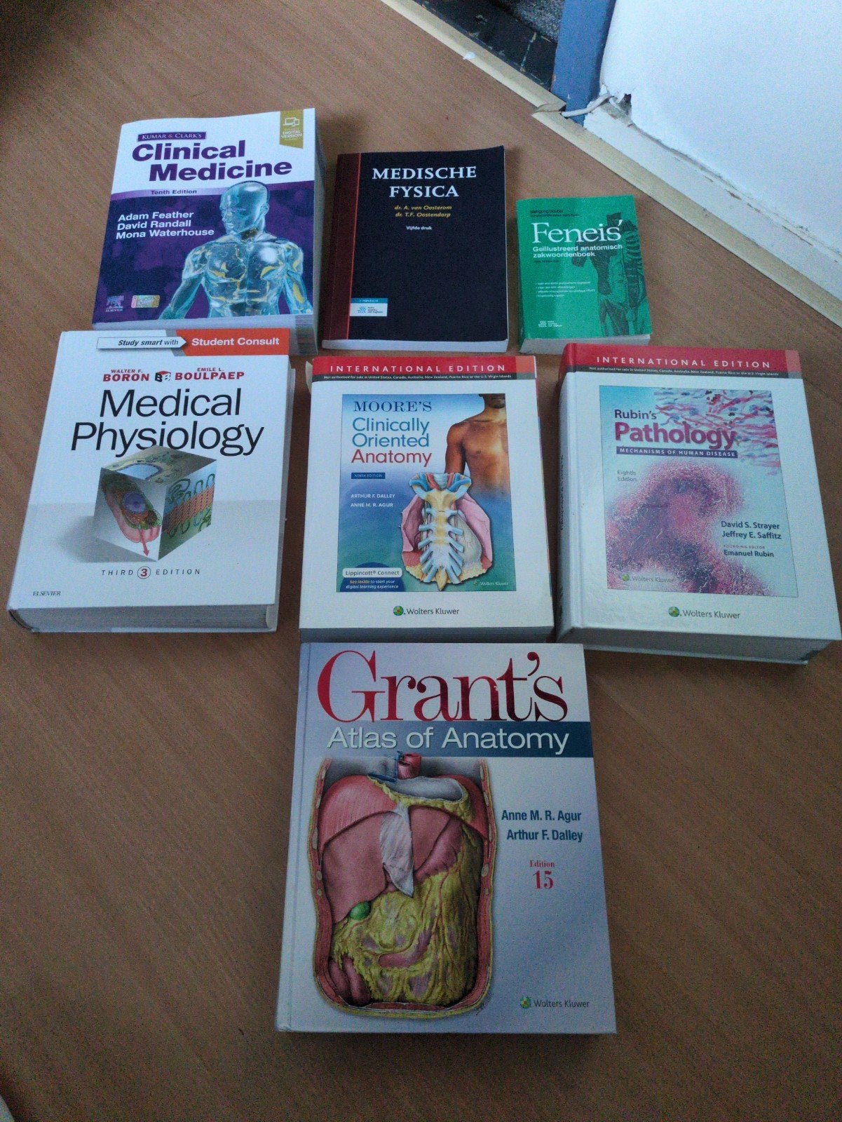Technische Geneeskunde boeken, Diverse auteurs (Rubin, Boron, Moore, Grant, Feneis, Oosterom), Ophalen of Verzenden, Beta, WO