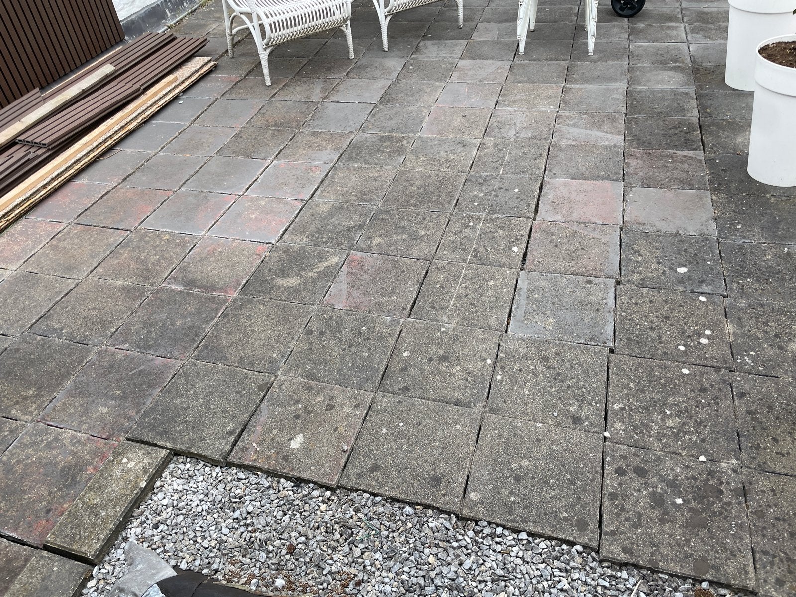 Gratis terrastegels 30x30cm, ca. 20m2 - Ophalen t/m zondag, Tuin en Terras, Tegels en Klinkers, Ophalen, Gebruikt, 10 m² of meer