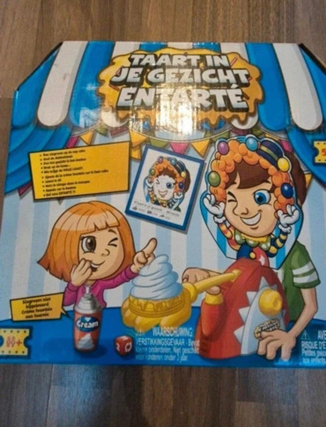Taart in je Gezicht Spel - Pie Face! Gezinsspel, Ophalen of Verzenden, Gebruikt, Jongen of Meisje