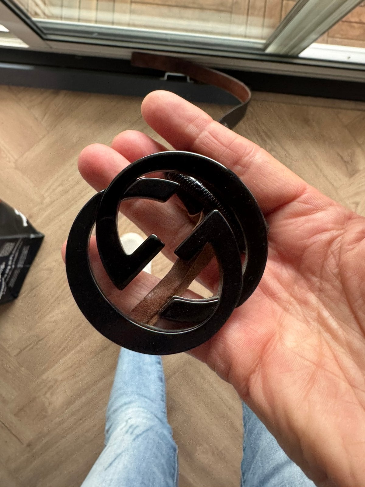 gucci riem, Kleding | Heren, Riemen en Ceinturen, Ophalen of Verzenden, Zwart