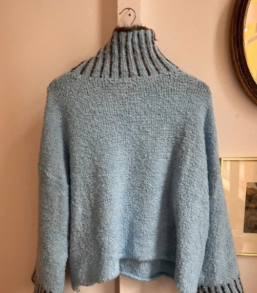 April Vintage Made in Italy gebreide trui, Maat 38/40 (M), April Vintage, Blauw, Ophalen of Verzenden