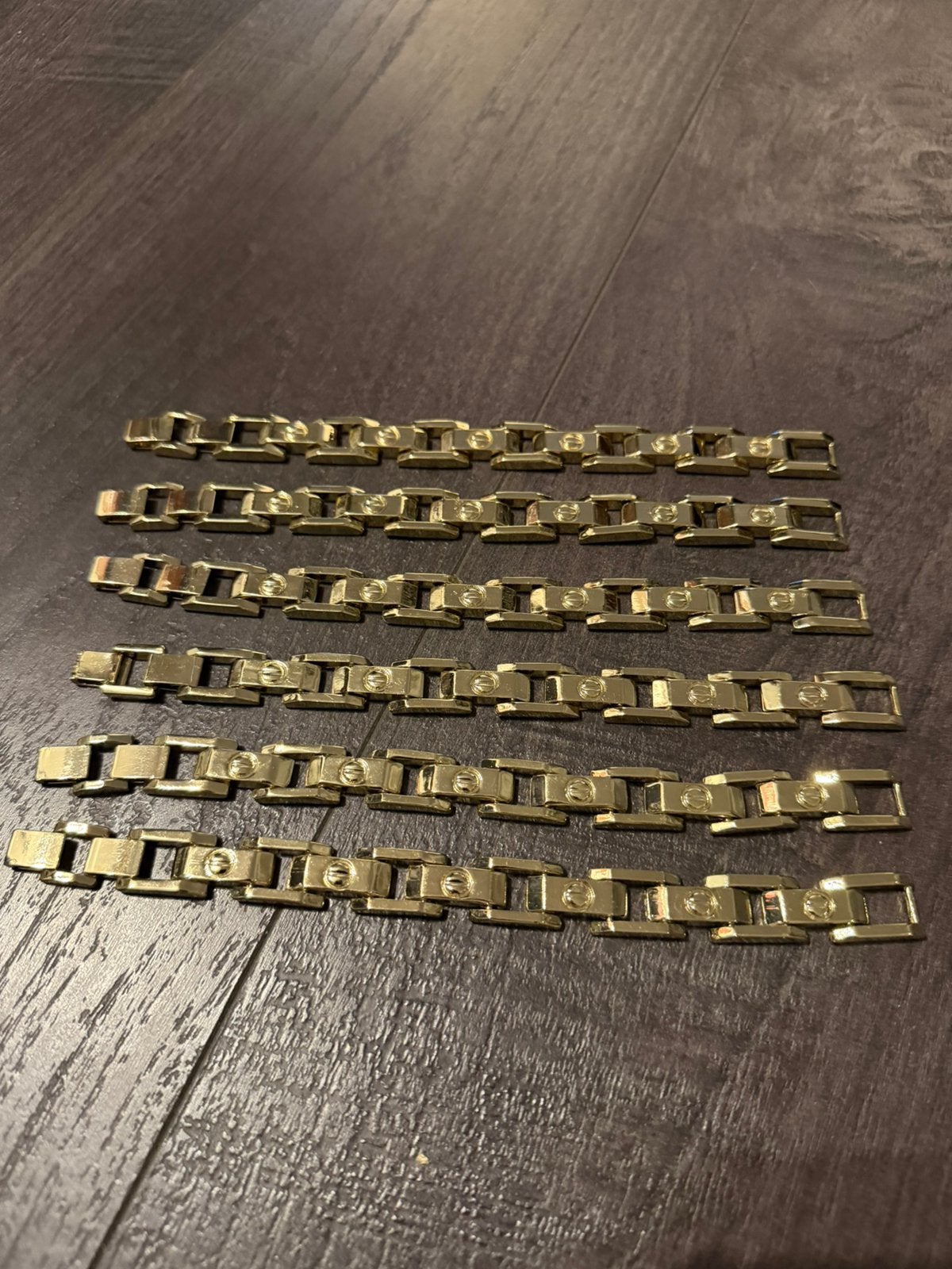 Partij 6 stuks mooie schakel armbanden A6/8, Ophalen of Verzenden, Nieuw, Overige kleuren, Overige materialen