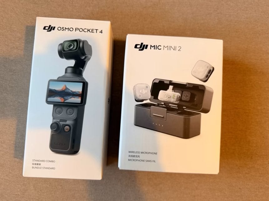 DJI Osmo Pocket 4 + Mic Mini 2, Audio, Tv en Foto, Ophalen of Verzenden, Zo goed als nieuw, Overige merken