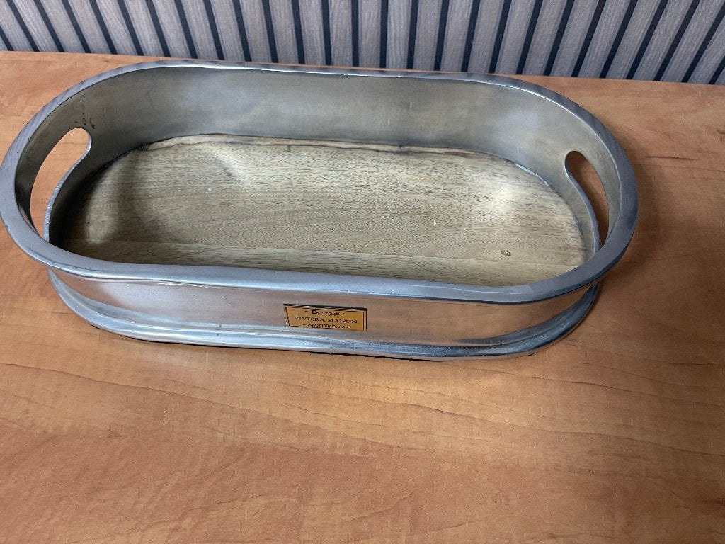 Riviera Maison fruit / decoratie schaal, Huis en Inrichting, Woonaccessoires | Schalen en Manden, Zo goed als nieuw, Schaal, Ovaal