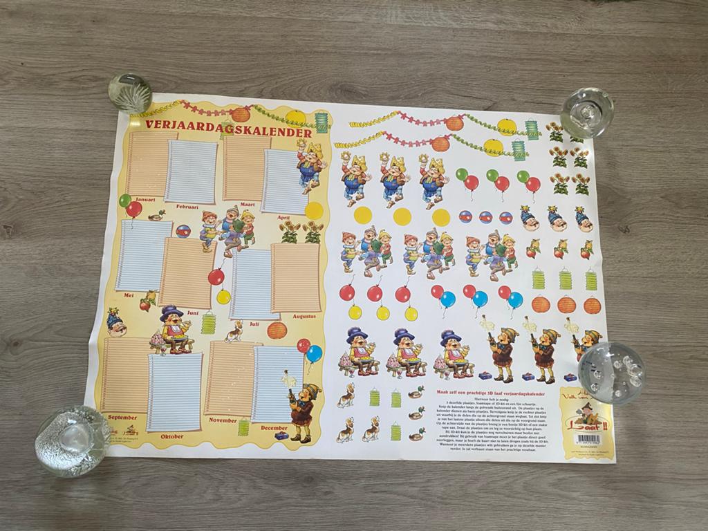 Efteling Laaf kalender, Verzamelen, Efteling, Ophalen of Verzenden, Zo goed als nieuw, Beeldje of Poppetje