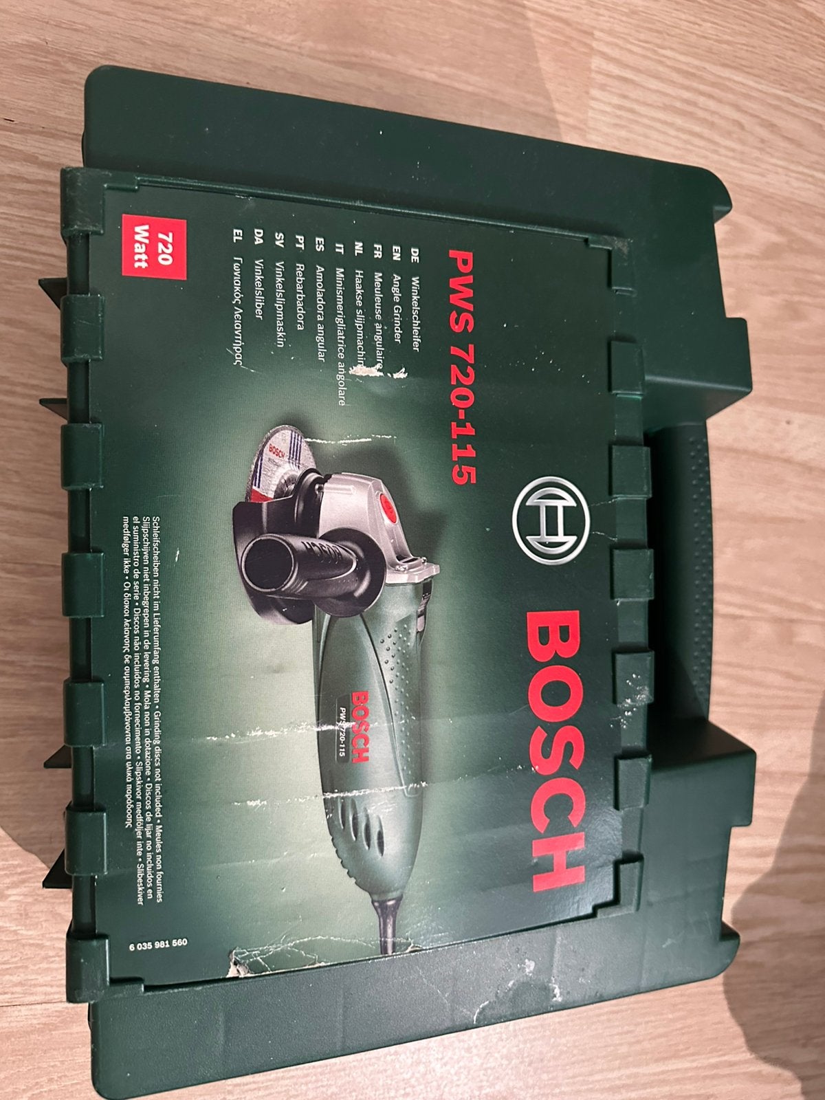 Bosch PWS 720-115 Haakse Slijpmachine - Zo goed als nieuw, Ophalen of Verzenden, Zo goed als nieuw, 700 tot 1000 watt, Haakse handslijpmachine