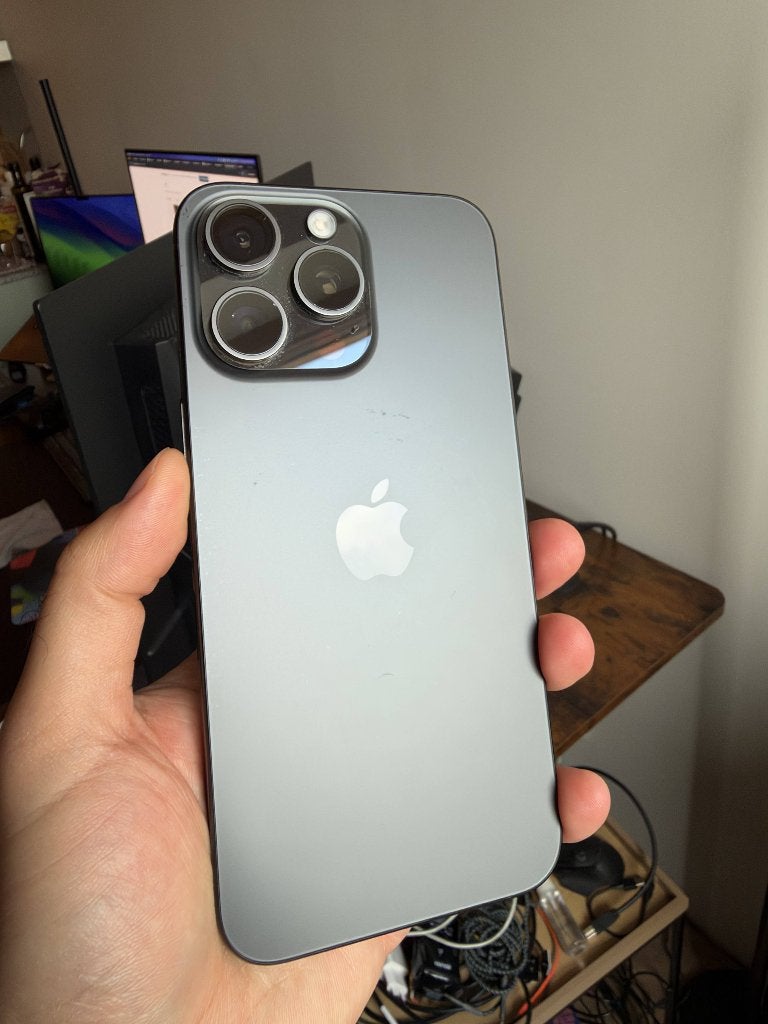 iPhone 15 Pro Max Space Grey 1 TB, Telecommunicatie, Gebruikt, 86 %, Zwart, IPhone 15 Pro Max