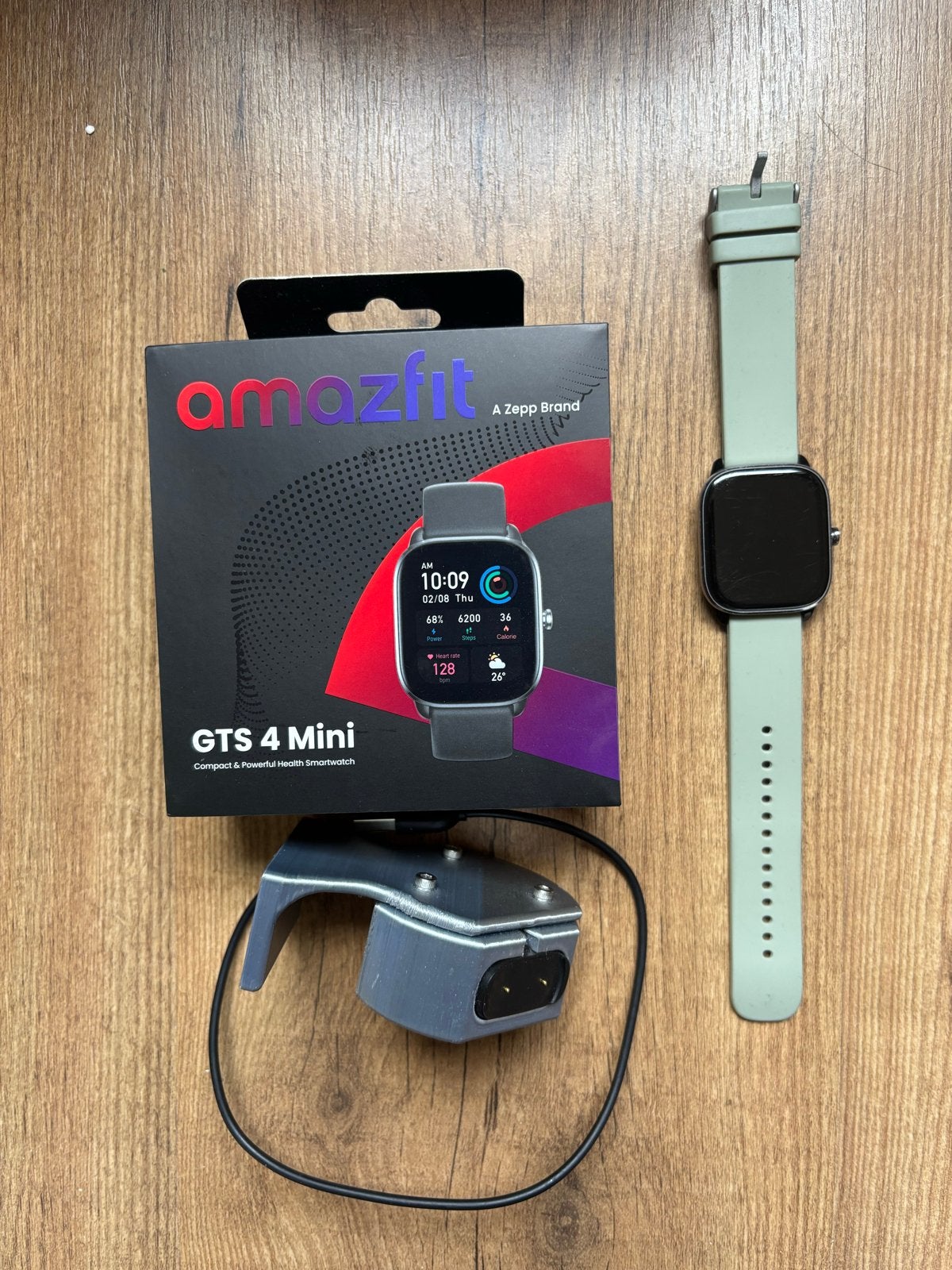 Amazfit GTS 4 Mini Smartwatch met extra bandjes, Hartslag, Ophalen of Verzenden, Zo goed als nieuw, Waterdicht