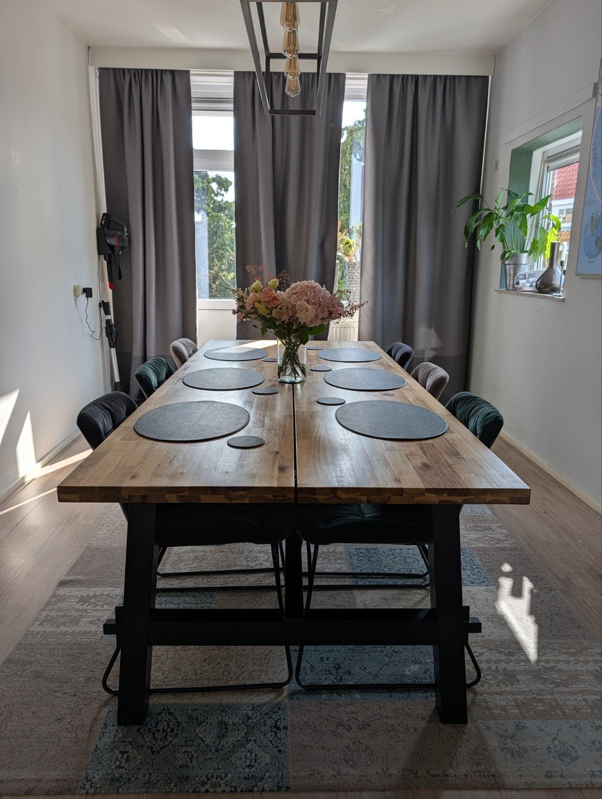 Ikea Skogsta eettafel 235x100 cm, Ophalen, Gebruikt, 100 tot 150 cm, Modern, Scandinavisch, Industrieel