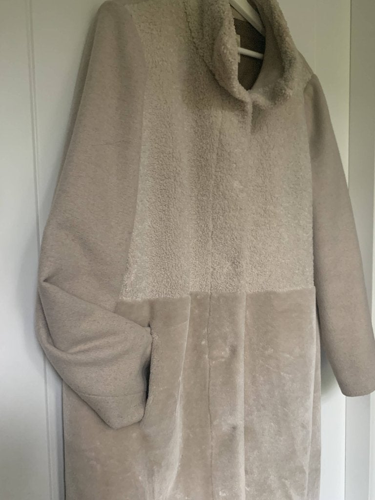 Beaumont halflange winterjas teddy/wol beige maat 46, Kleding | Dames, Beige, Beaumont, Maat 46/48 (XL) of groter, Ophalen of Verzenden