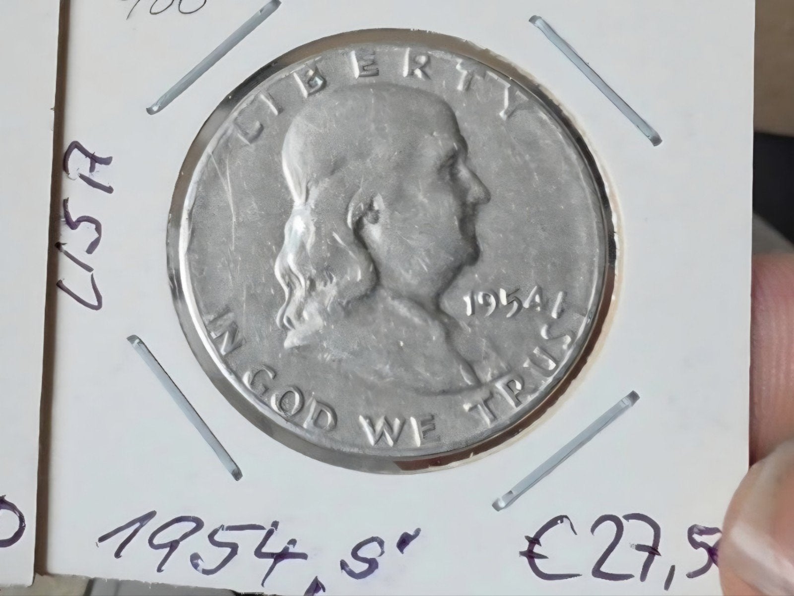 half dollar 1954S Amerika, Verzenden, Noord-Amerika, Losse munt, Zilver