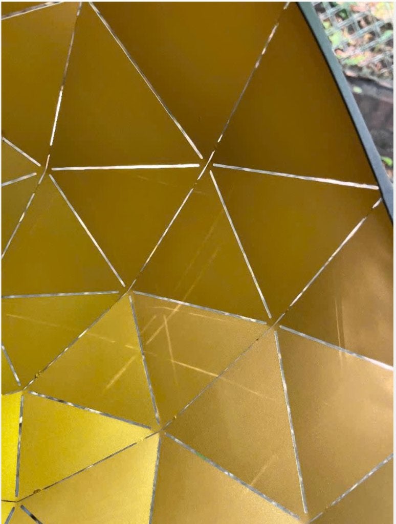 Hanglamp Geometrische Kaleidoscoop metaal, Ophalen, Gebruikt, E27 (groot), Metaal