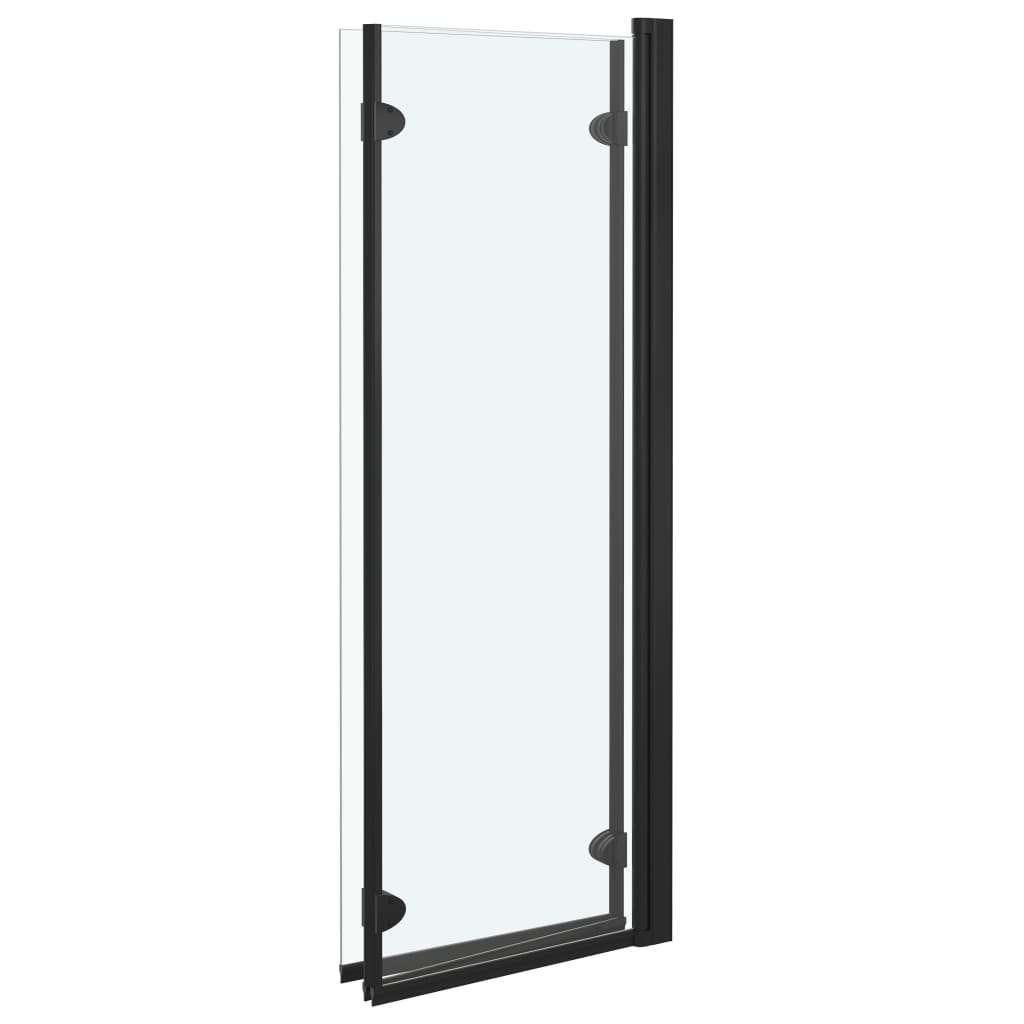 Badscherm 3-delig douchewand 130x138 cm zwart GRATIS BEZORGD, Verzenden, Overige typen, Nieuw, Nvt