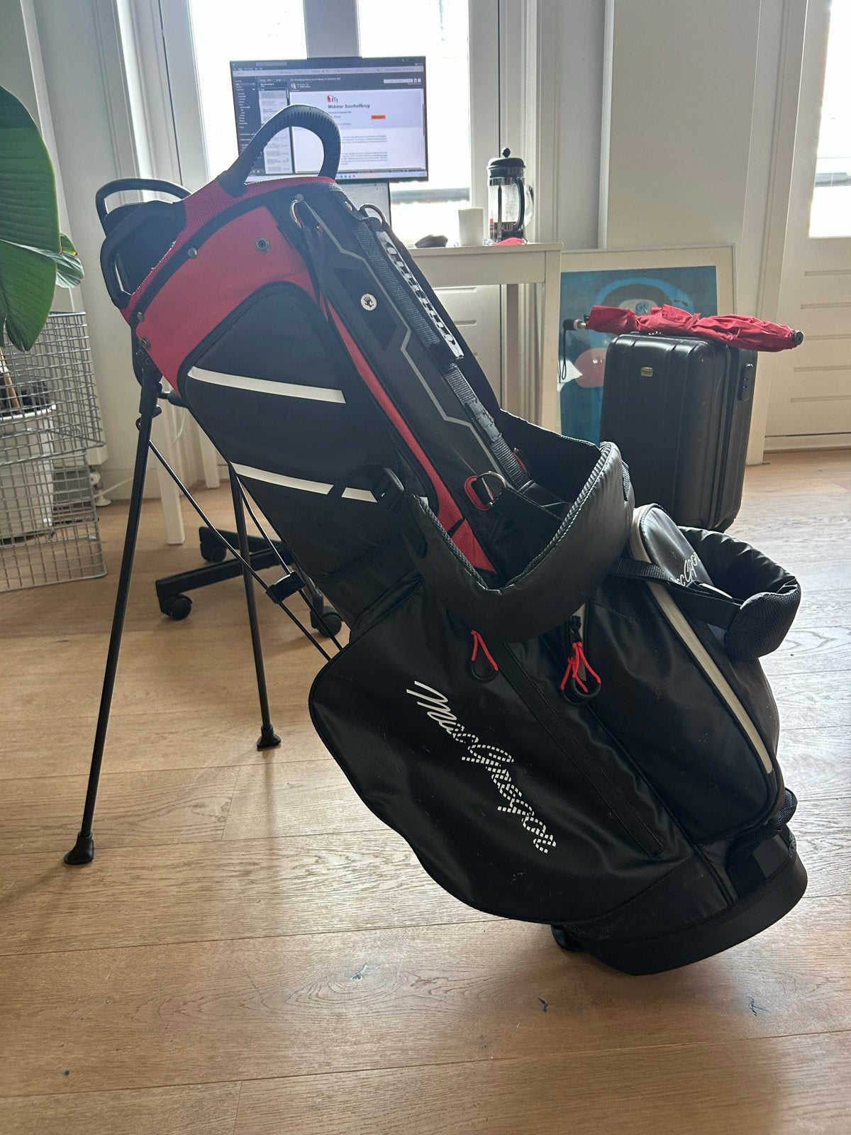MacGregor 7-Series Dry Bag Golftas - Zwart/Rood, Ophalen of Verzenden, Gebruikt, Tas, Overige merken