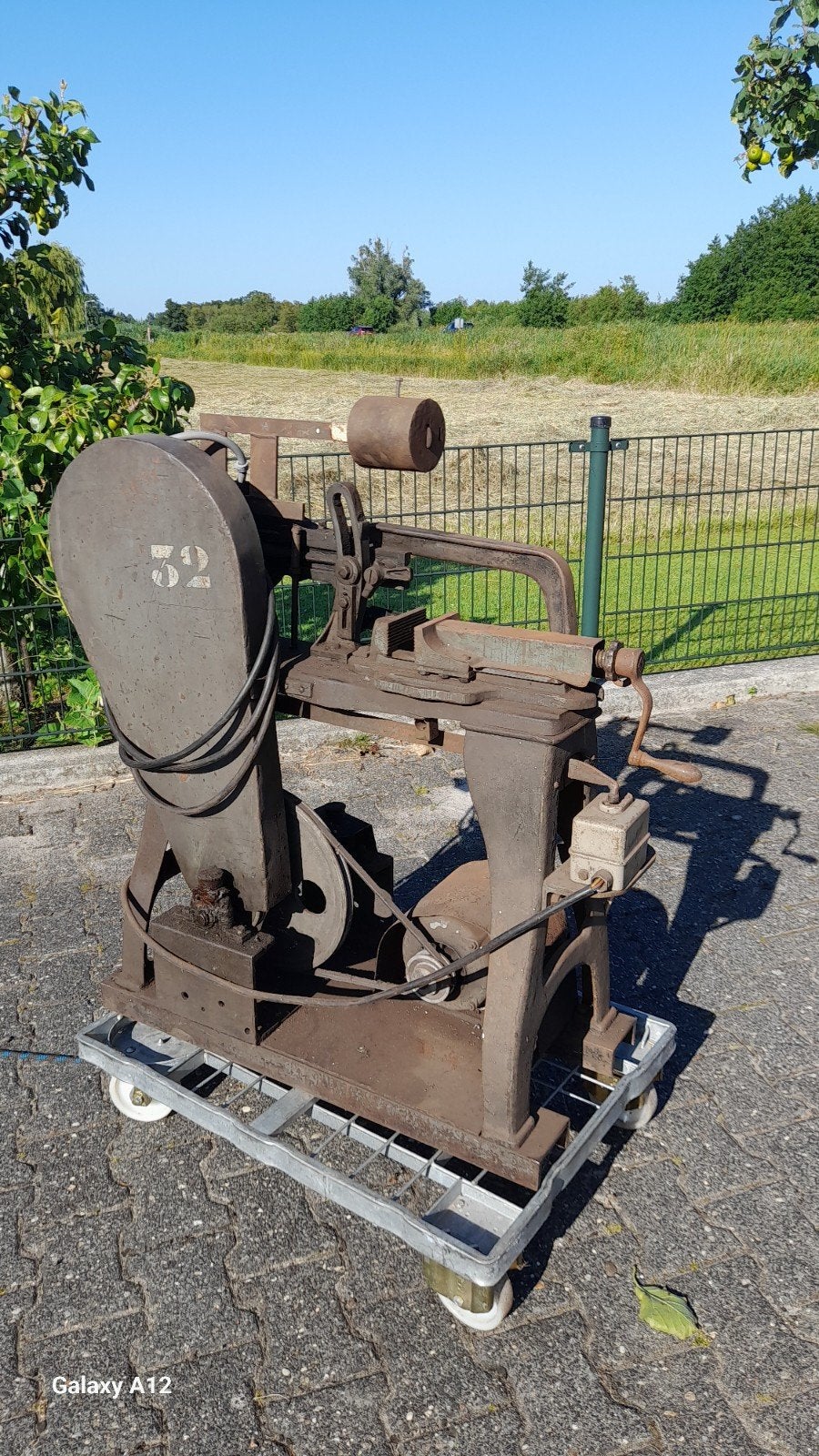 Beugelzaagmachine 380 volt, Gebruikt, 70 mm of meer, Ophalen of Verzenden, Lintzaag