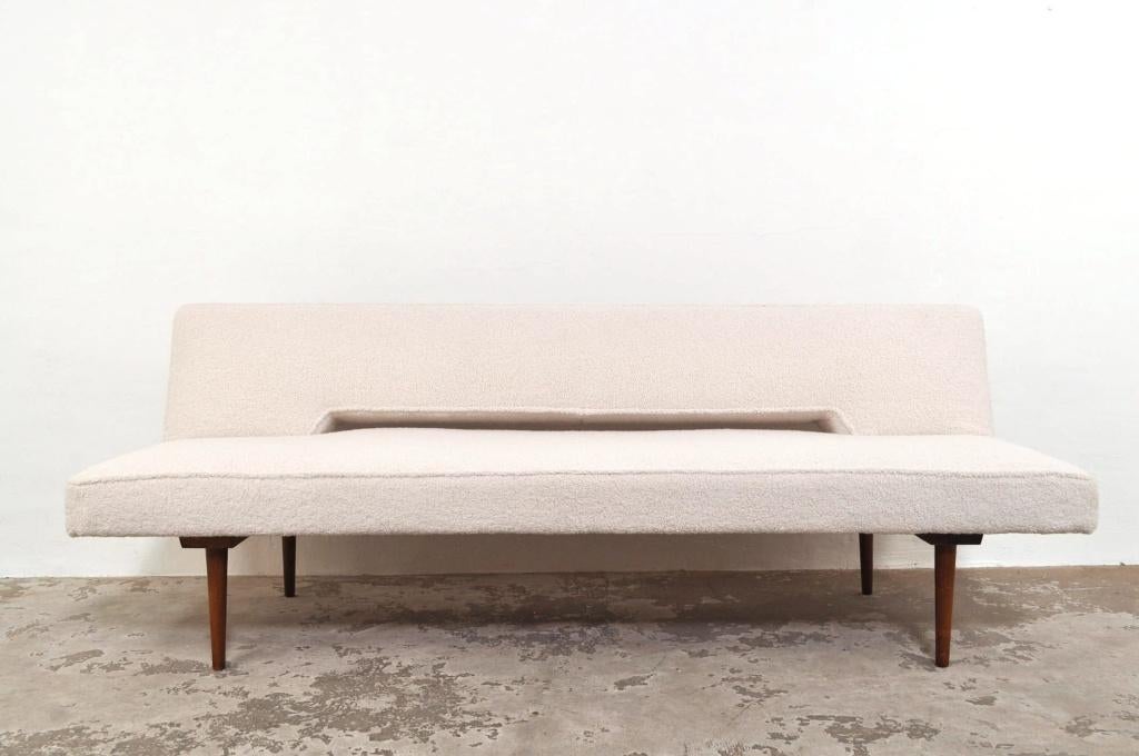 Daybed Navratil zitbank sofa slaapbank mid-century jaren 60, Ophalen of Verzenden, Gebruikt, 75 tot 100 cm, Stof