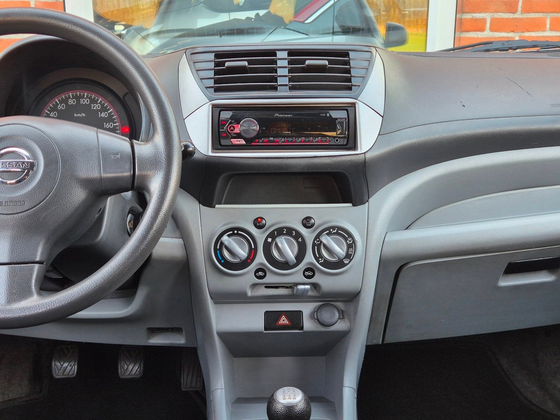 Nissan Pixo 1.0 Acenta 68PK 5drs airco, elektr.ramen, stuurb, Auto's, Voorwielaandrijving, Euro 5, Stof, Gebruikt