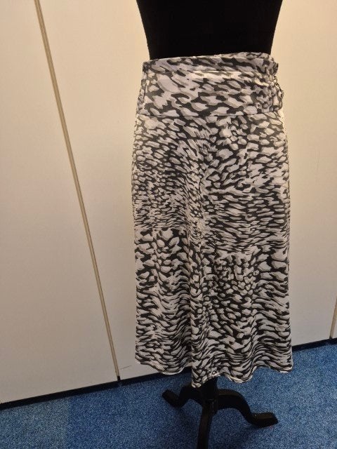 Rok print grijs, Gelco, Maat 46/48 (XL) of groter, Ophalen of Verzenden, Zo goed als nieuw