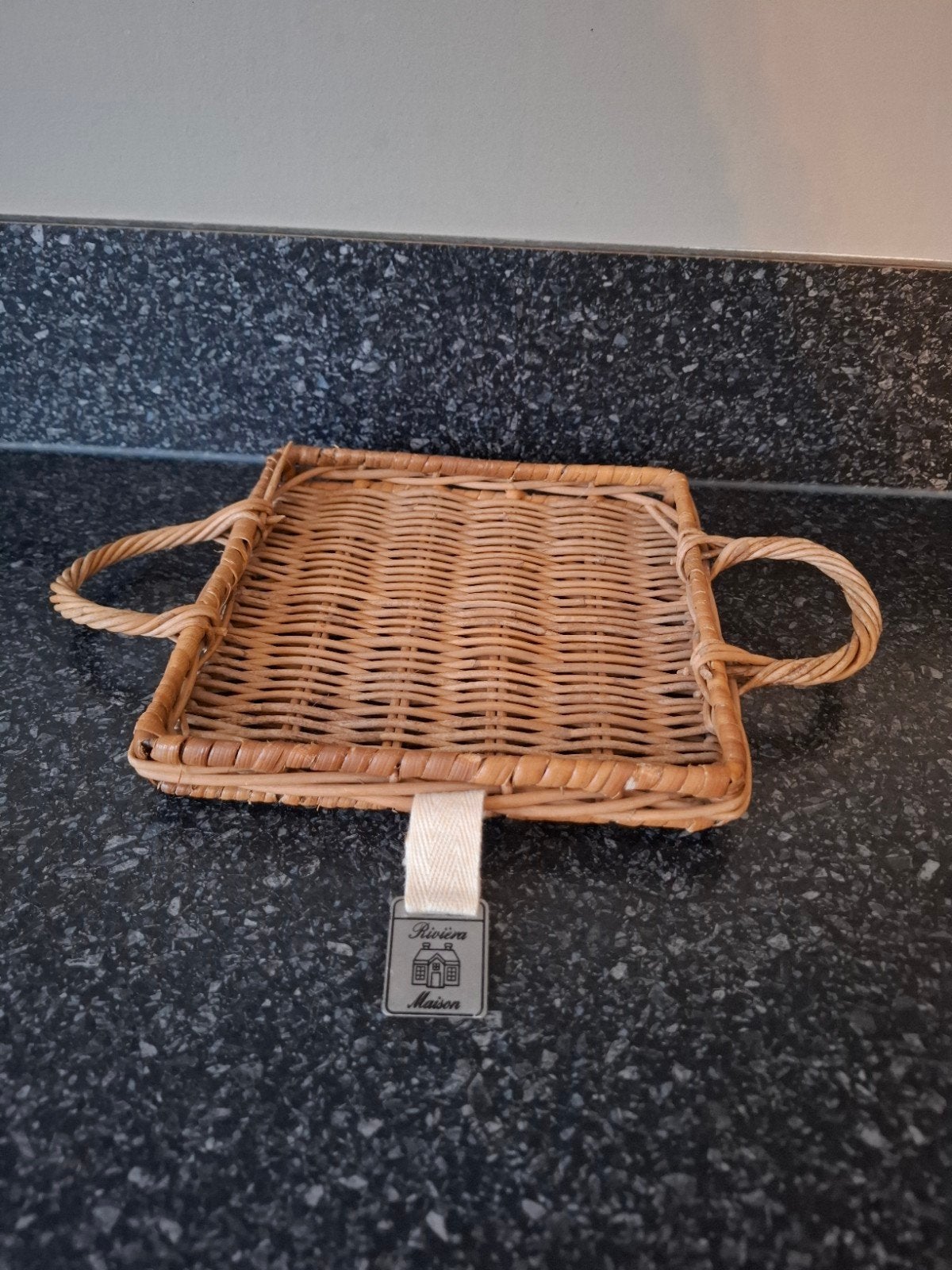 Mini tray Rivièra Maison, Ophalen of Verzenden, Zo goed als nieuw, Vierkant, Hout