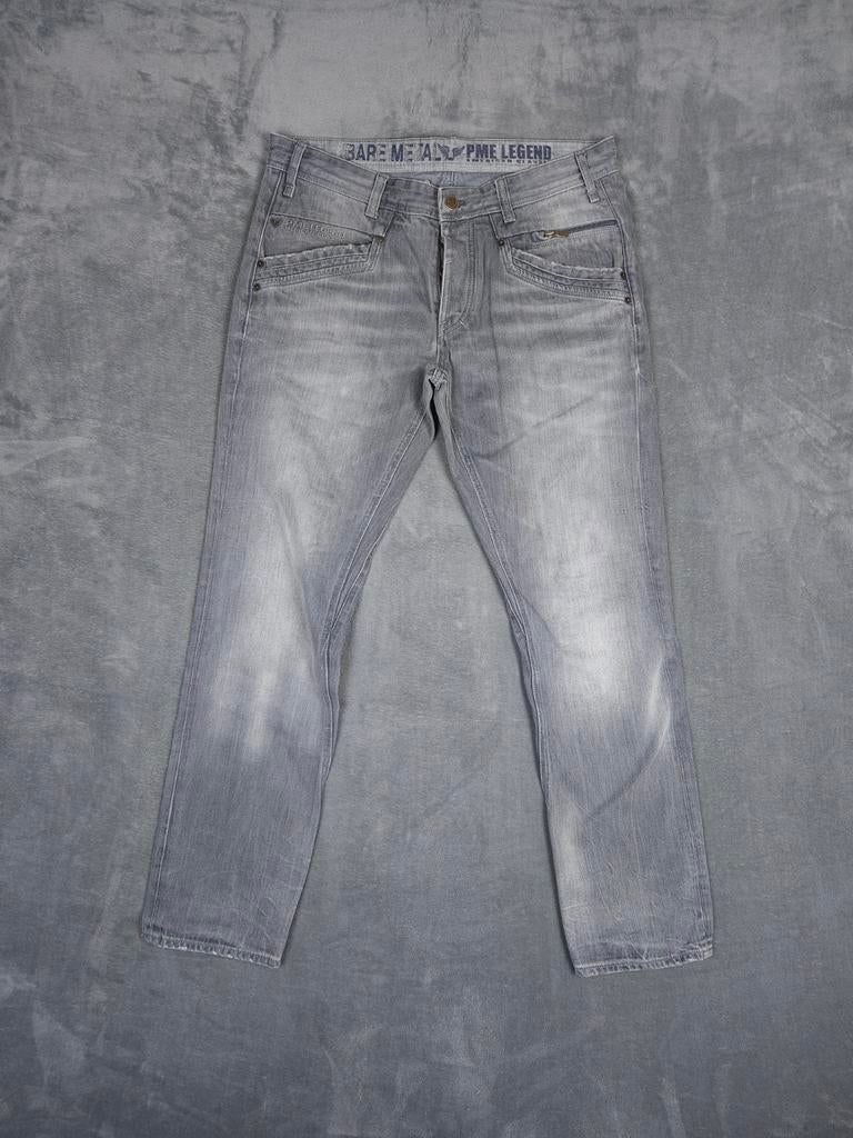 Pme Legend Broek Bare Metal W36 L34 Grijs Pall Mall kattoen., Kleding | Heren, W36 - W38 (confectie 52/54), ., Ophalen of Verzenden