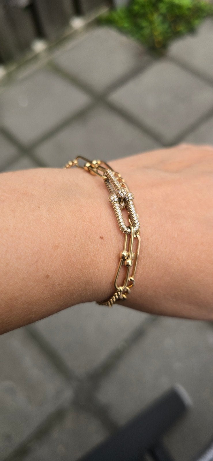 armband goud 750, Ophalen of Verzenden, Zo goed als nieuw, Goud, Goud