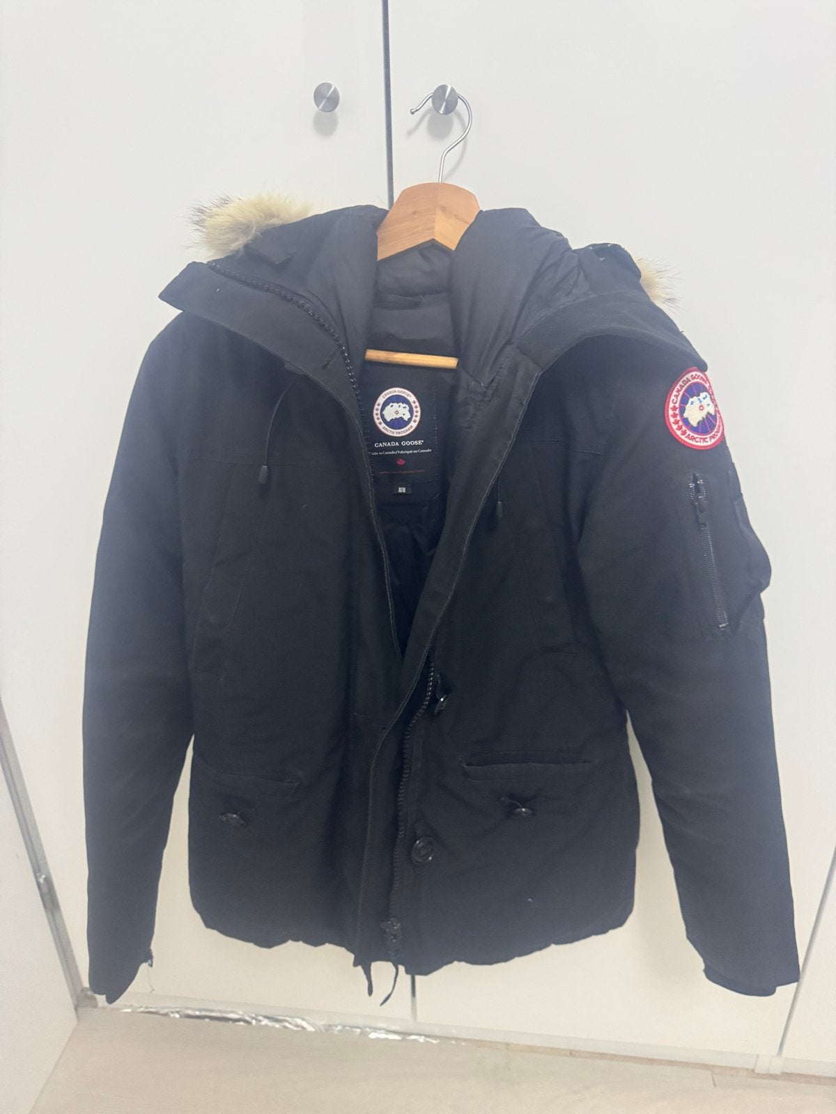 Canada Goose Expedition Parka Zwart Maat M/M, Kleding | Heren, Ophalen of Verzenden, Gedragen, Maat 48/50 (M), Zwart