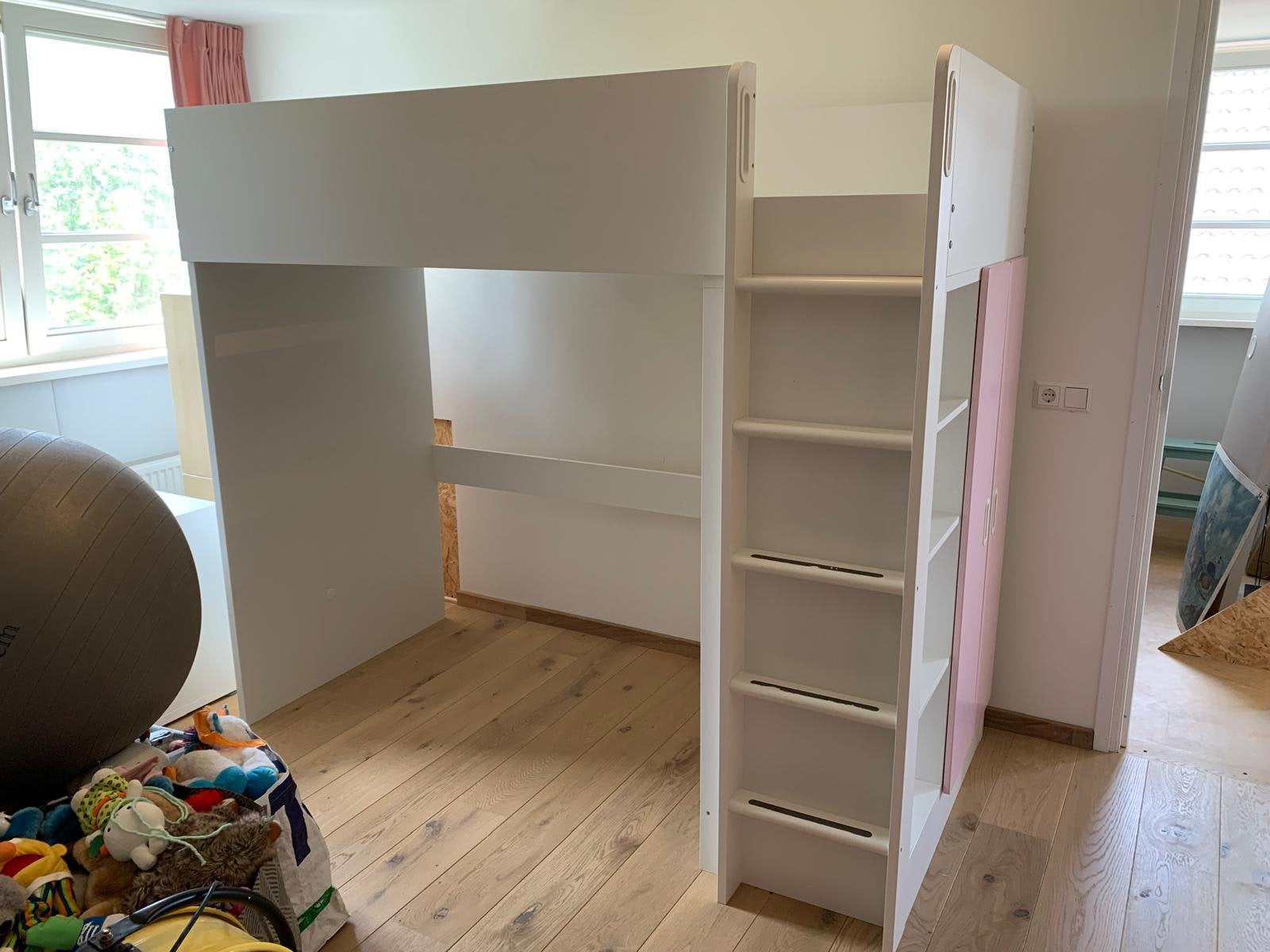 Ikea hoogslaper SMASTAD, Ophalen, Gebruikt, Eenpersoons, Minder dan 160 cm