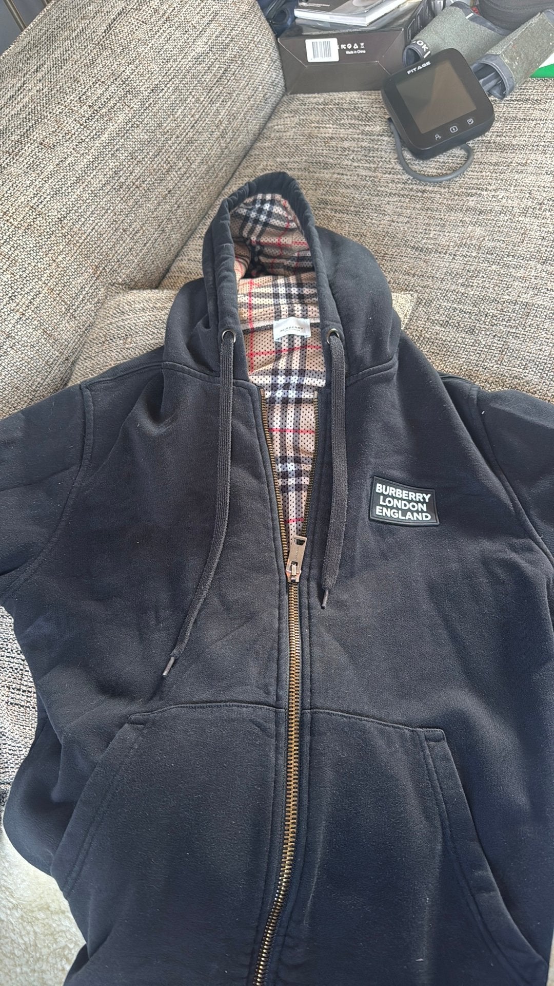 Burberry vest, Kleding | Heren, Ophalen of Verzenden, Zo goed als nieuw, Maat 46 (S) of kleiner, Zwart
