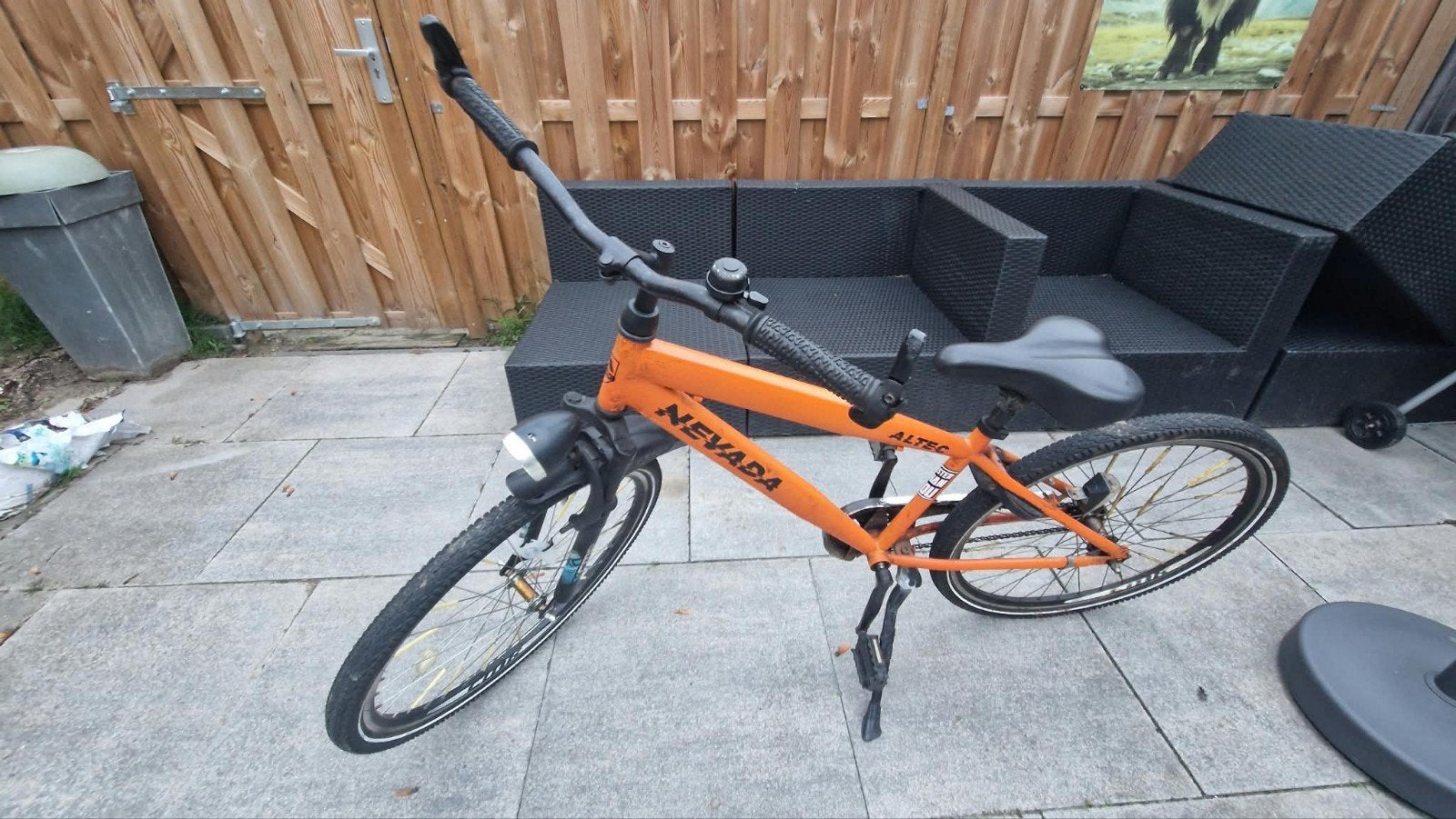 Stoere oranje mountainbike Nevada, Ophalen, Gebruikt, 26 inch of meer