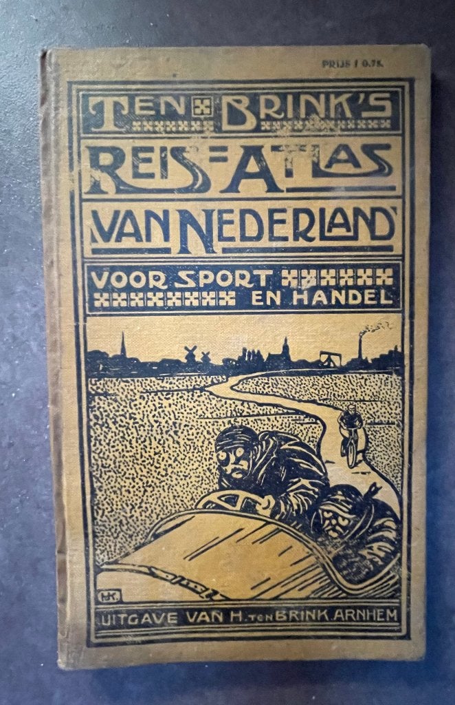 Ten Brink's Reis-Atlas van Nederland voor sport en handel, Gelezen, Overige atlassen, P. Hols & M. Stenvert Jzn., Ophalen of Verzenden