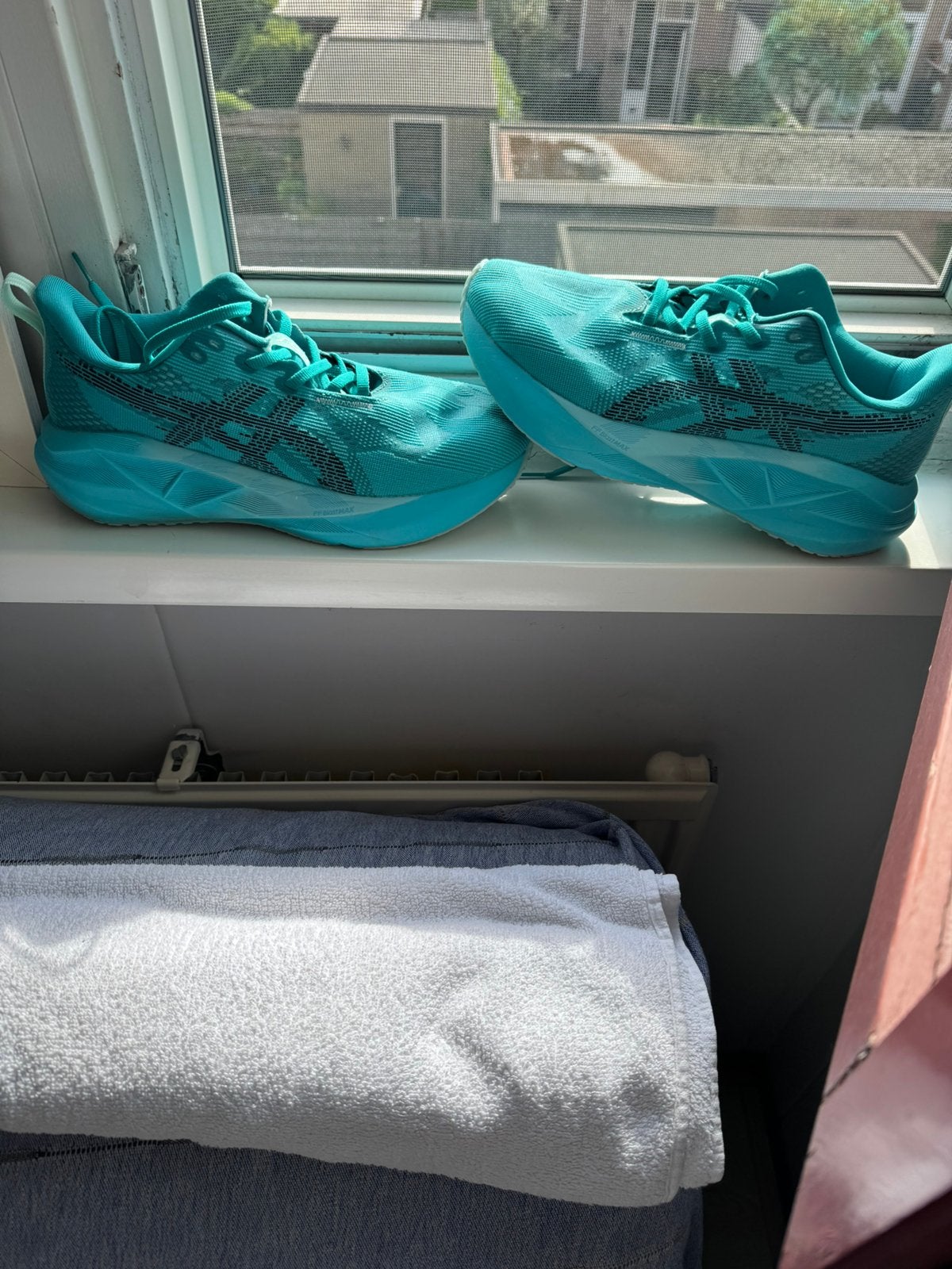 Asics novablast 5, 44.5 nieuw, Hardloopschoenen, Nieuw, Ophalen of Verzenden, Hardlopen